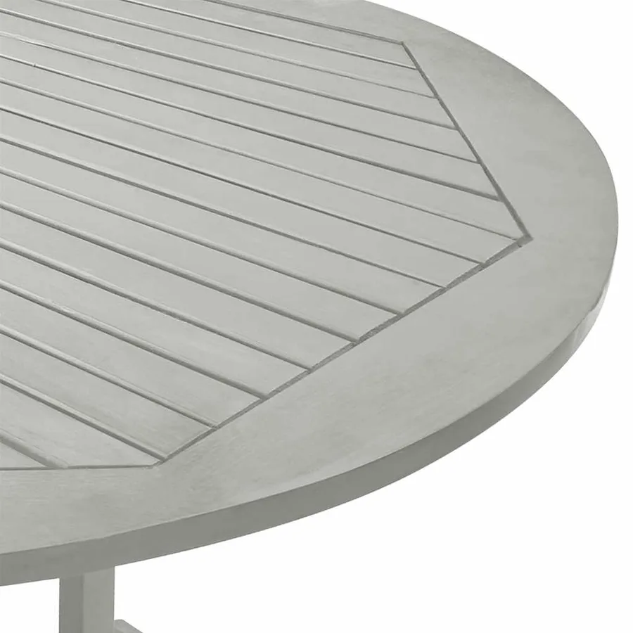 Table de jardin Gris 200x100x75 cm Bois d'acacia massif - 5