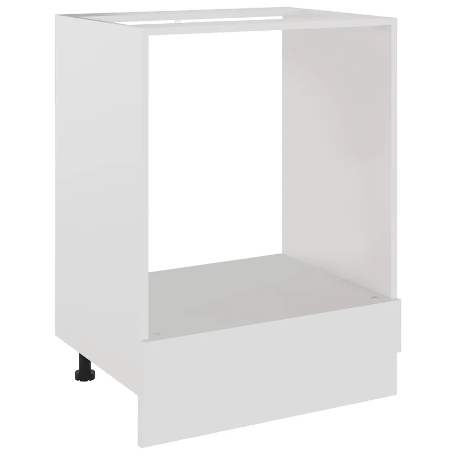 Meuble de four "Riga" blanc 60 x 46 x 81,5 cm en bois d'ingénierie - 2