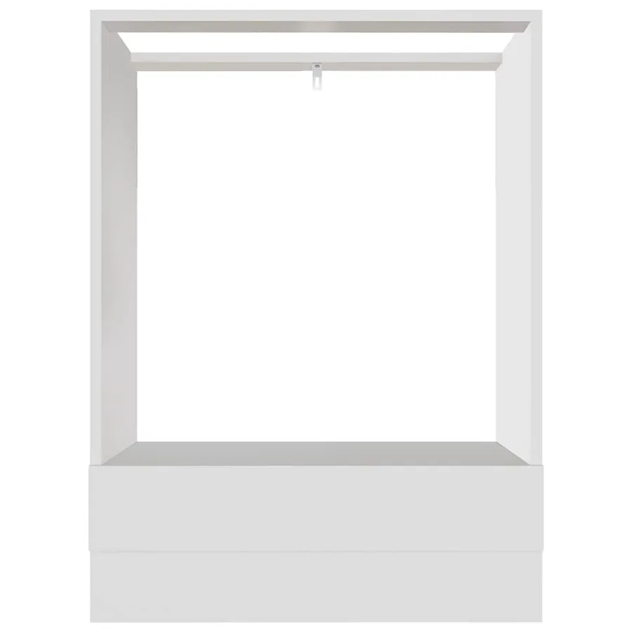 Meuble de four "Riga" blanc 60 x 46 x 81,5 cm en bois d'ingénierie - 5