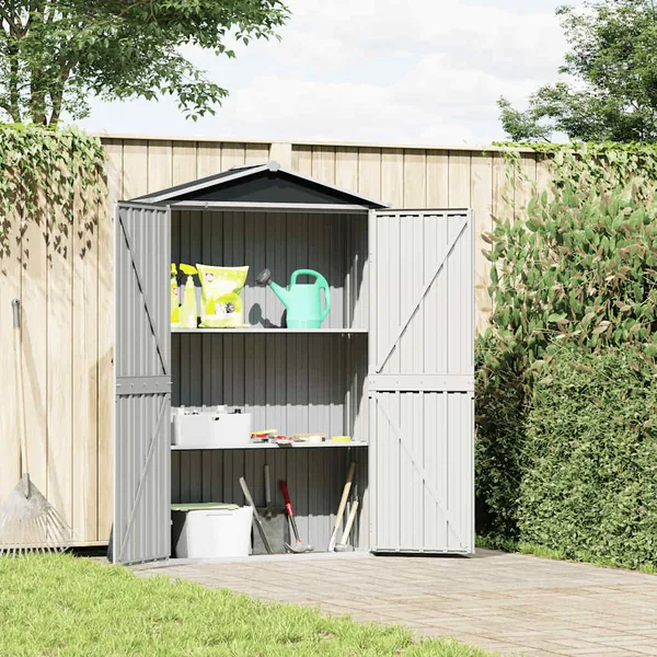 Abri de jardin Anthracite 116x45x175 cm Acier galvanisé