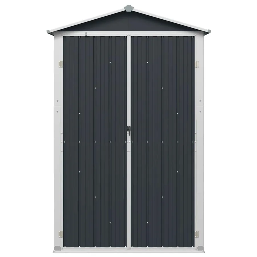 Abri de jardin Anthracite 116x45x175 cm Acier galvanisé - 6