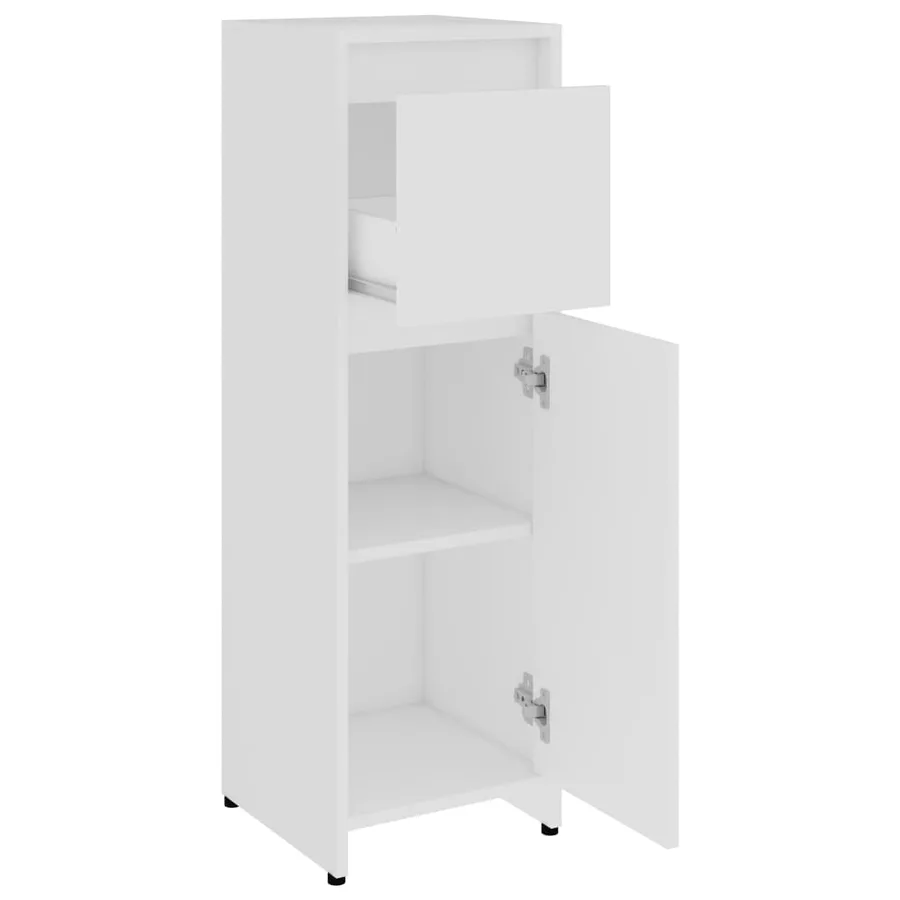 Ensemble de meubles de bain 3 pcs Blanc Bois d'ingénierie - 15