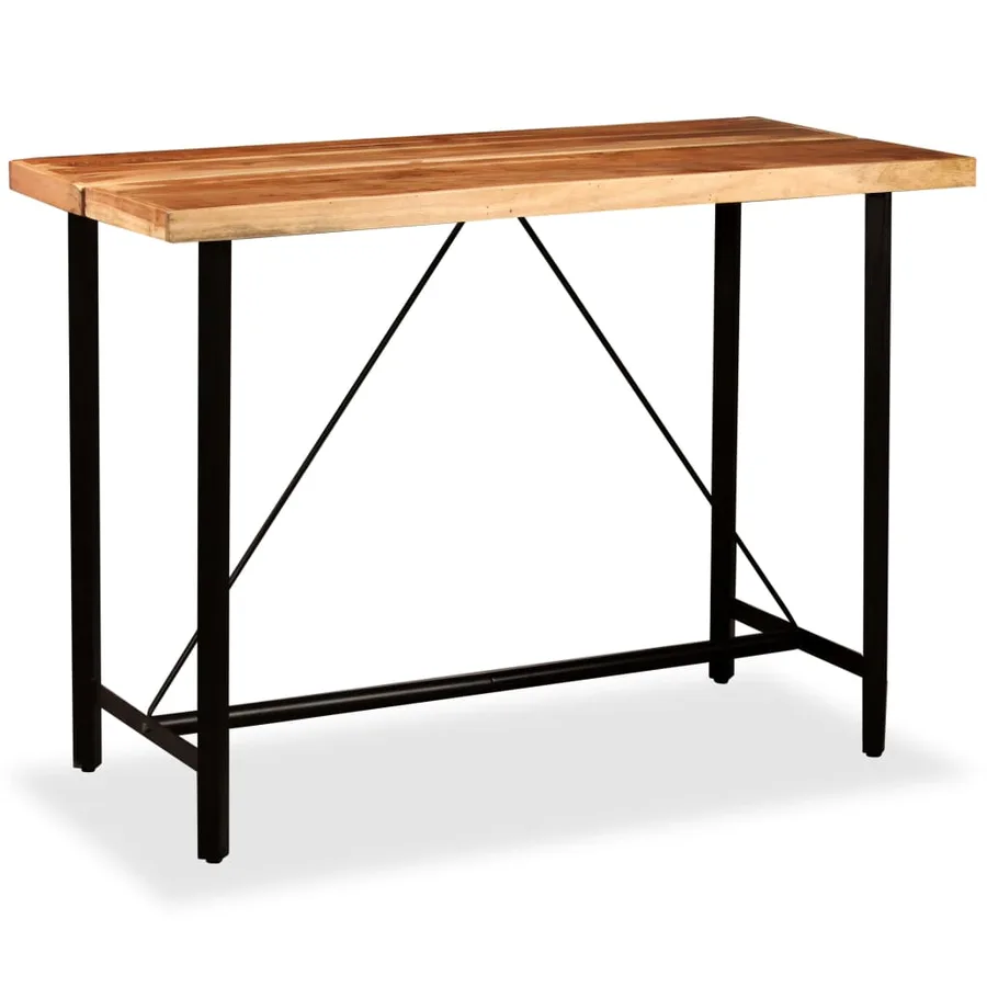 Ensemble de bar 7 pcs Bois d'acacia massif et de récupération - 2