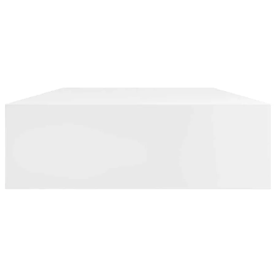 Étagères murales avec tiroirs 2 pcs Blanc 80 cm - 5