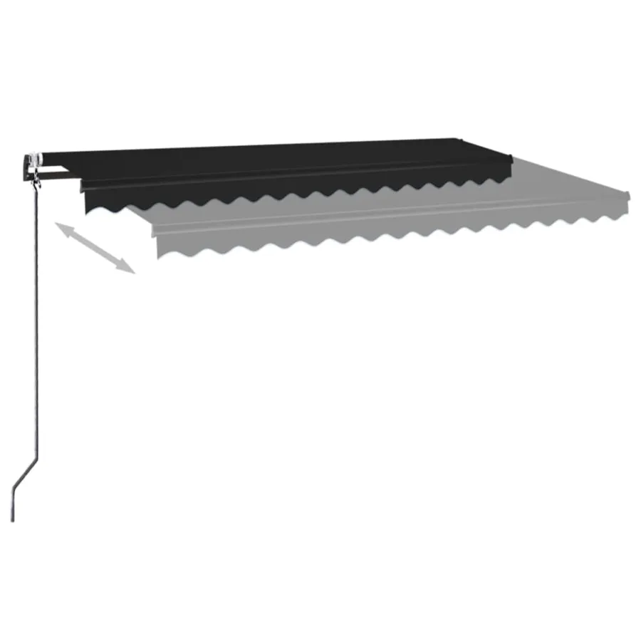 Auvent rétractable automatique 400x350 cm Anthracite - 3