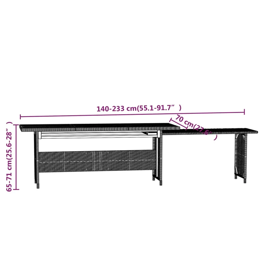 Salon de jardin 3 pcs avec coussins Résine tressée Gris - 10