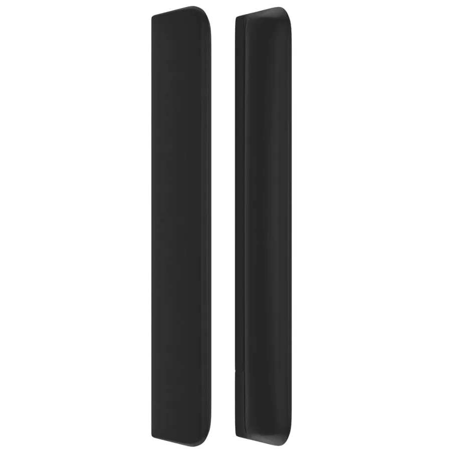 Tête de lit avec oreilles Noir 147x16x118/128 cm Similicuir - 4