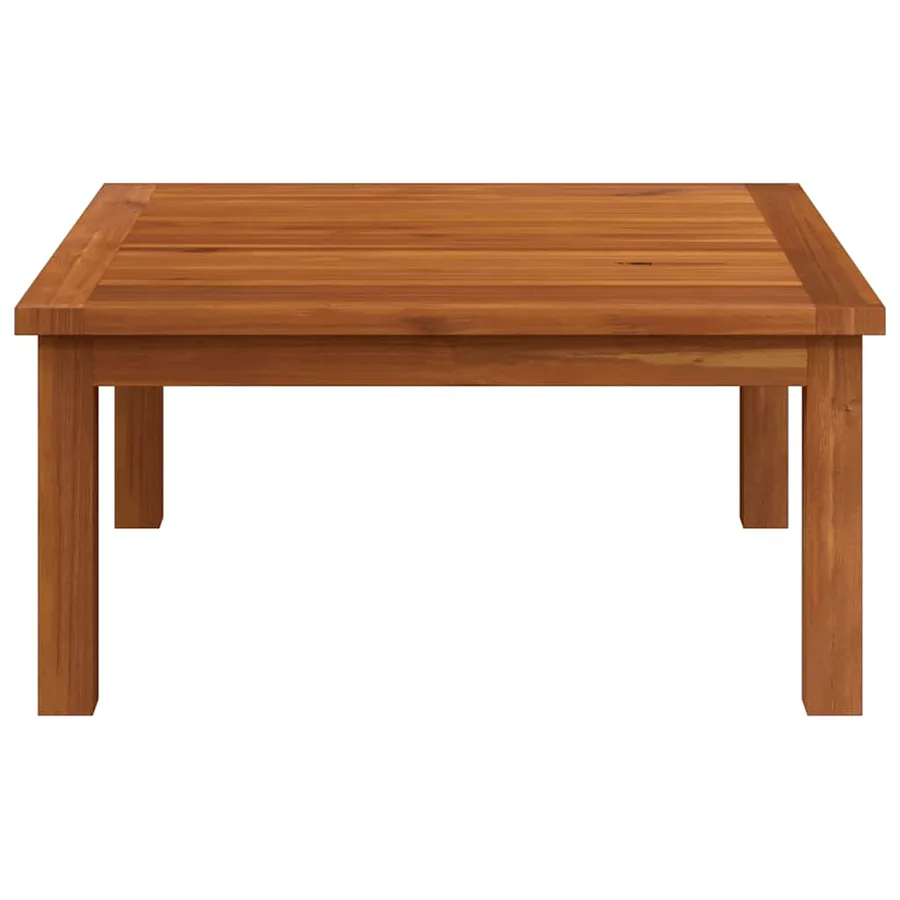 Salon de jardin 3 pièces avec coussins en bois d'acacia et corde - 5