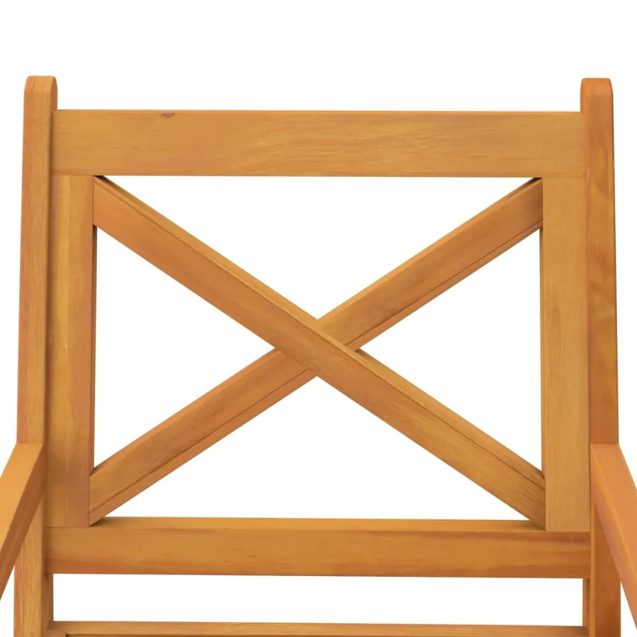 Chaises à manger d'extérieur lot de 8 Bois d'acacia massif - 5
