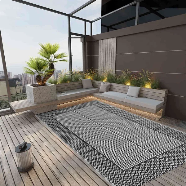 Tapis d'extérieur ARAKIL Gris 190x290 cm PP