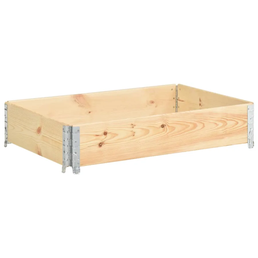 Jardinière surélevée 50x100 cm Bois de pin solide - 2