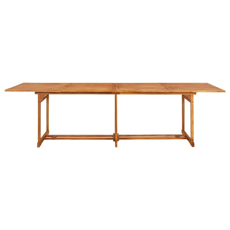 Table à dîner de jardin 280x90x75 cm Bois d'acacia massif - 2