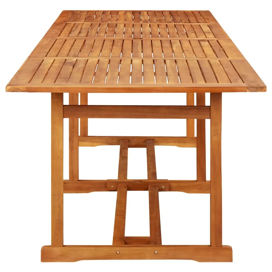 Table à dîner de jardin 280x90x75 cm Bois d'acacia massif - 3