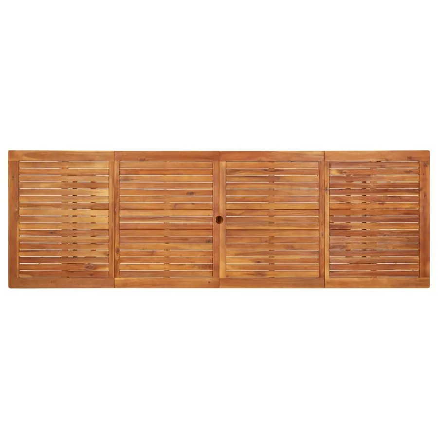 Table à dîner de jardin 280x90x75 cm Bois d'acacia massif - 4