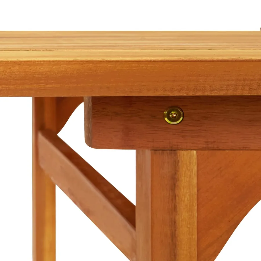 Table à dîner de jardin 280x90x75 cm Bois d'acacia massif - 5