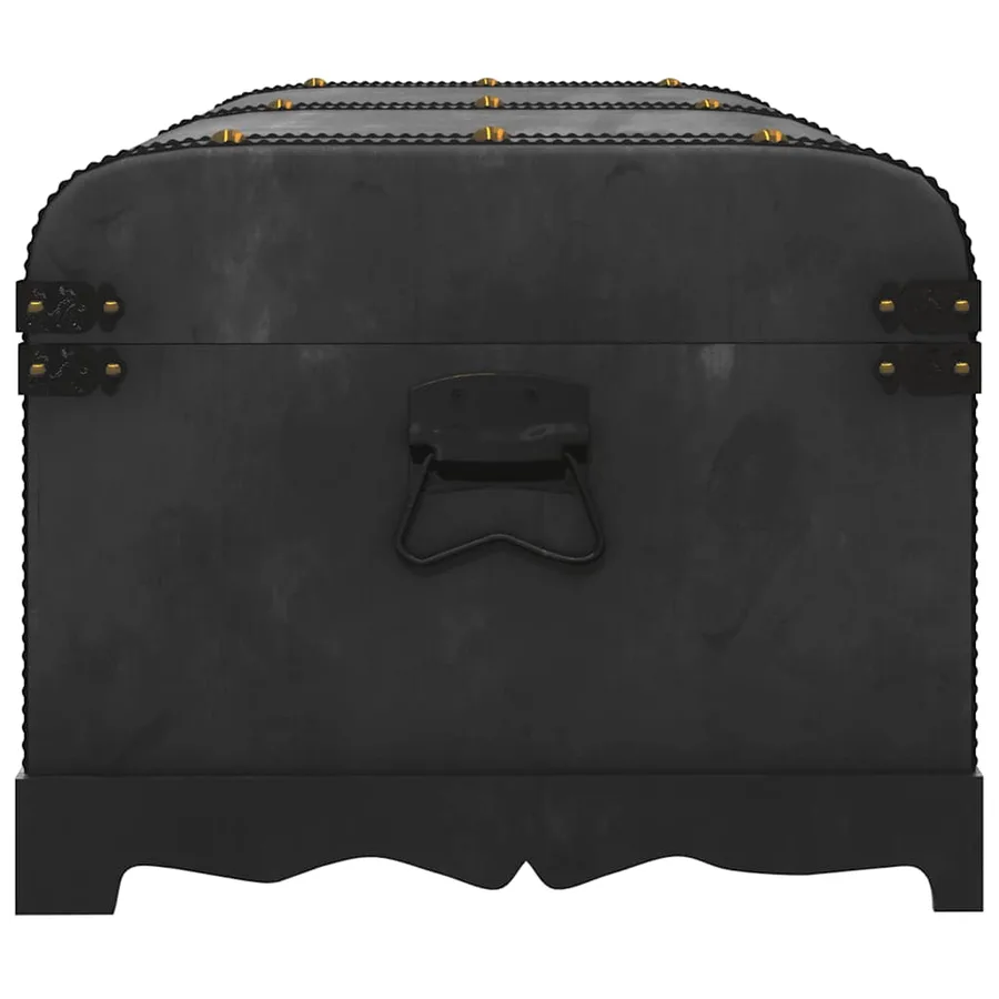 Coffre de rangement Bois Noir 90 x 51 x 42 cm - 6
