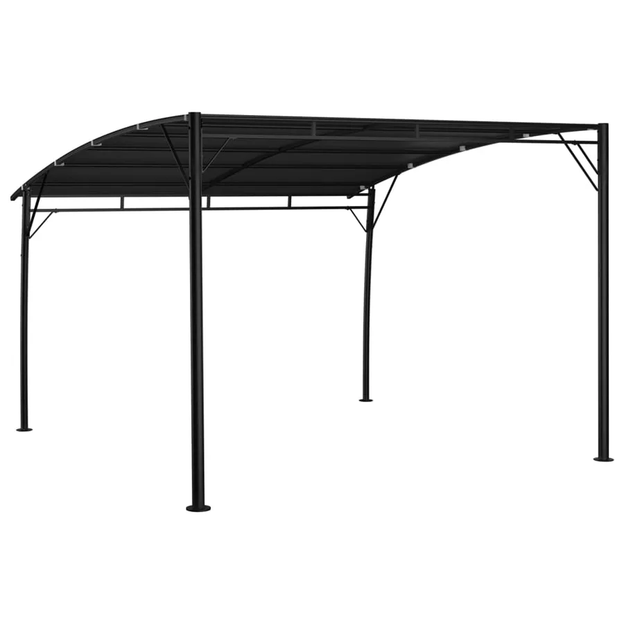 Auvent pare-soleil de jardin 3x3x2,55 m Anthracite - 3