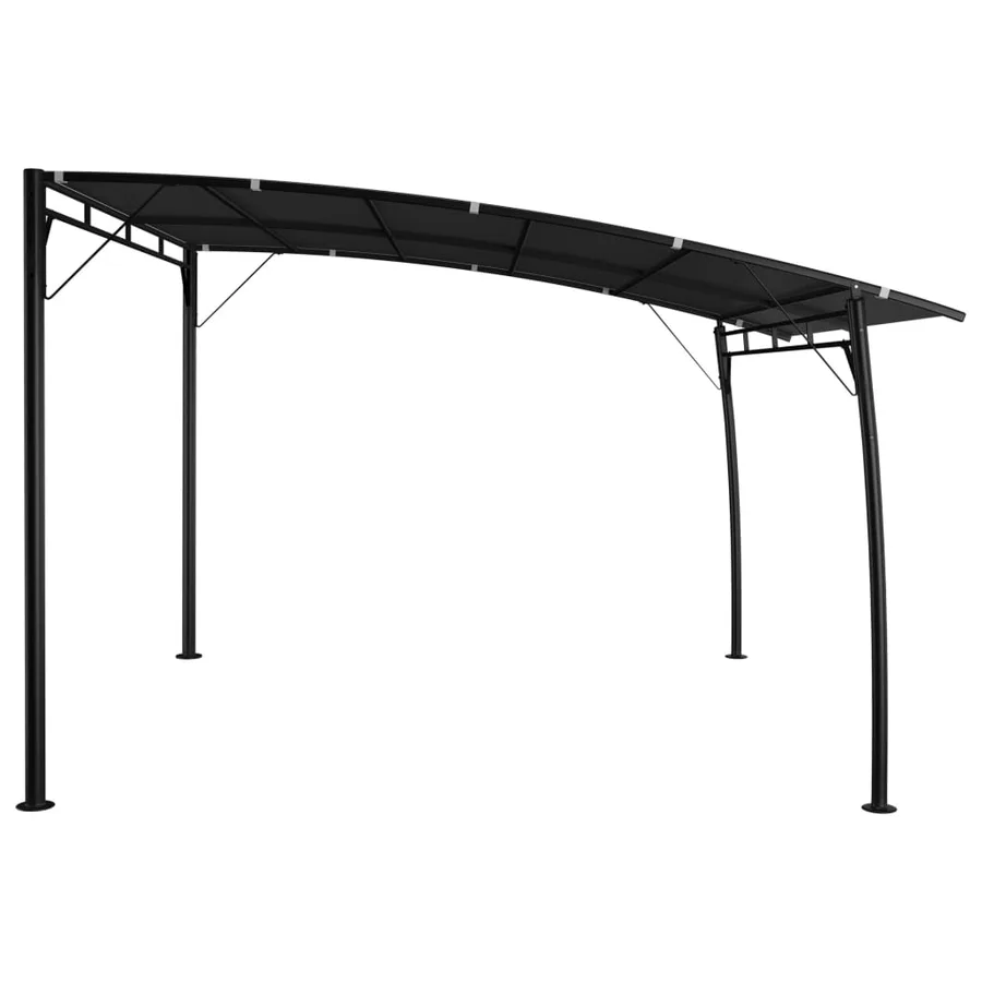 Auvent pare-soleil de jardin 3x3x2,55 m Anthracite - 4