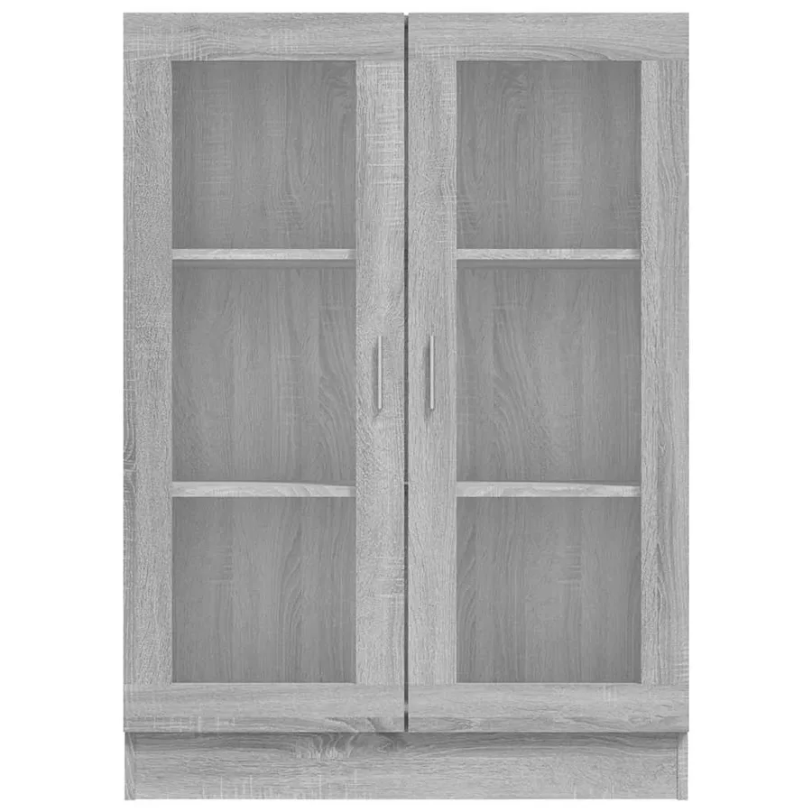 Armoire à vitrine Sonoma gris 82,5x30,5x115cm Bois d'ingénierie - 5