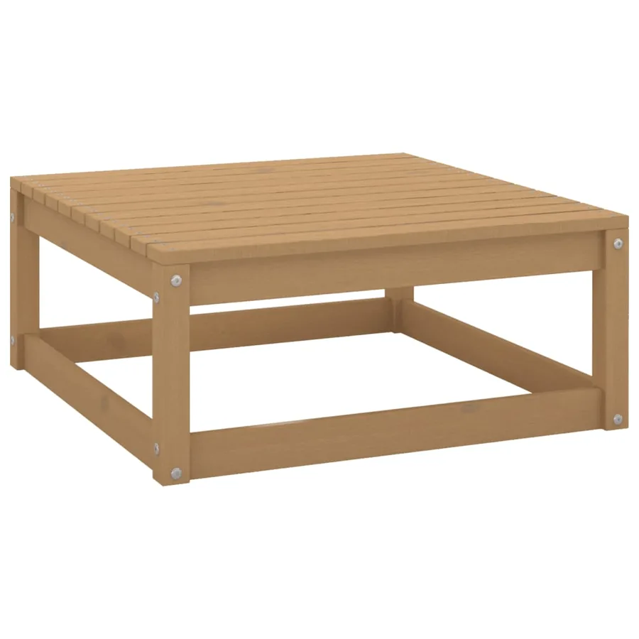 Repose-pieds de jardin avec coussins lot de 2 Bois pin solide - 4