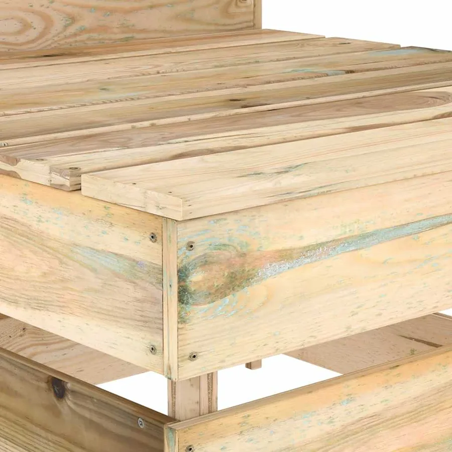 Canapé palette de milieu de jardin bois de pin imprégné - 6