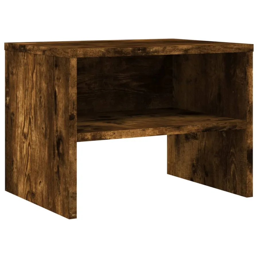 Tables de chevet 2 pcs Chêne fumé 40x30x30 cm Bois d'ingénierie - 4