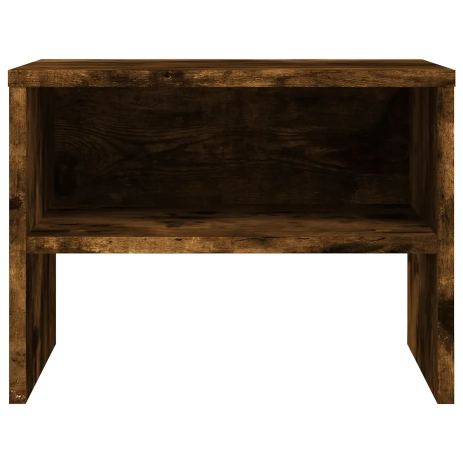 Tables de chevet 2 pcs Chêne fumé 40x30x30 cm Bois d'ingénierie - 5