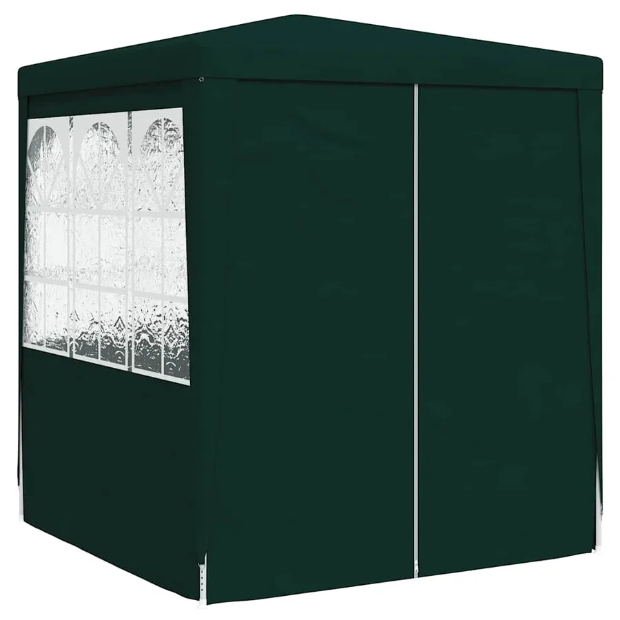 Tente de réception avec parois latérales 2x2 m Vert 90 g/m² - 3