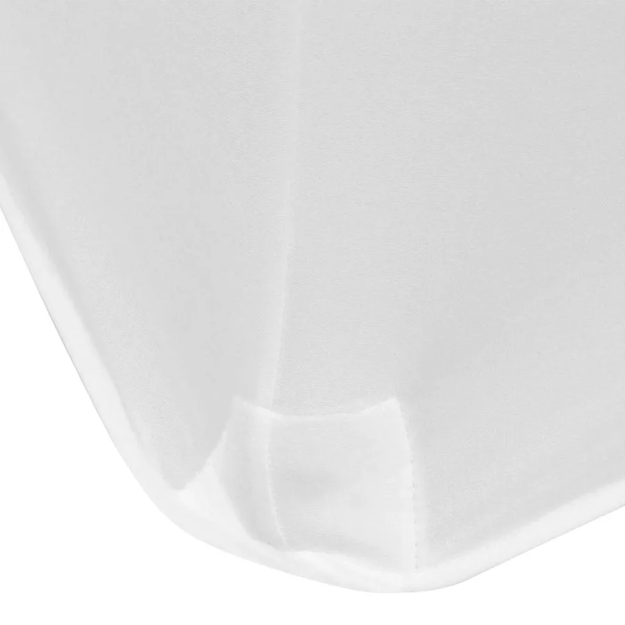 Housses extensibles pour table 2 pièces 183 x 76 x 74 cm Blanc - 3