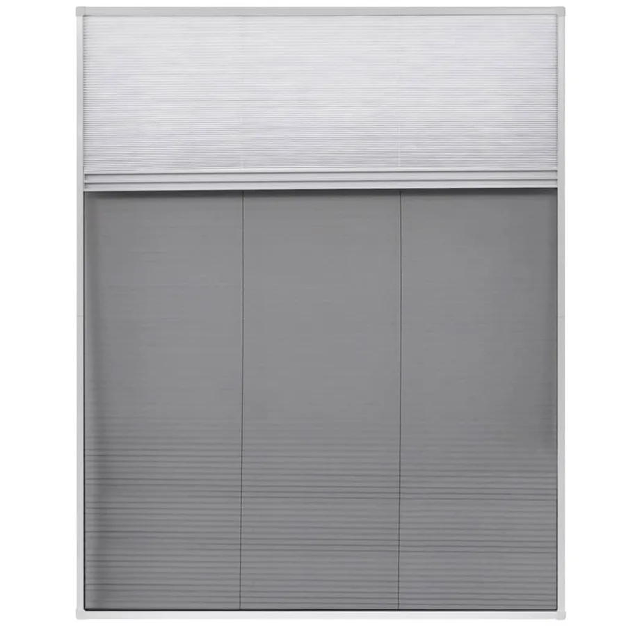 Moustiquaire plissée pour fenêtre et store Aluminium 80 x 100cm - 3
