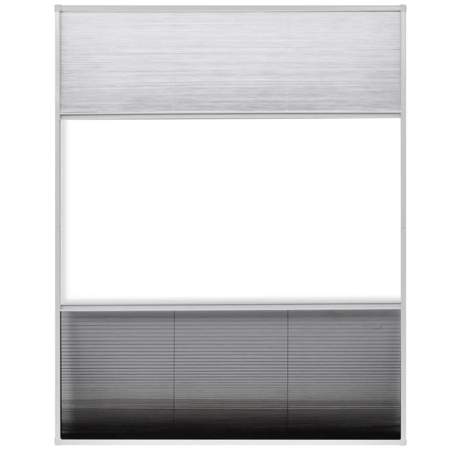 Moustiquaire plissée pour fenêtre et store Aluminium 80 x 100cm - 5