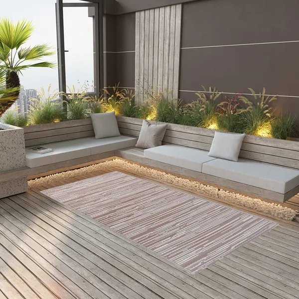 Tapis d'extérieur ARAKIL marron 190x290 cm PP