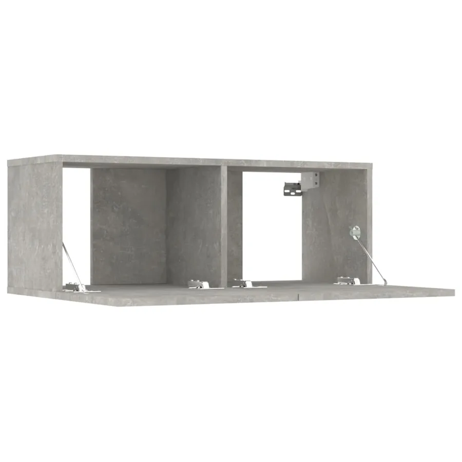 Ensemble de meubles TV 6 pcs Gris béton Bois d'ingénierie - 5
