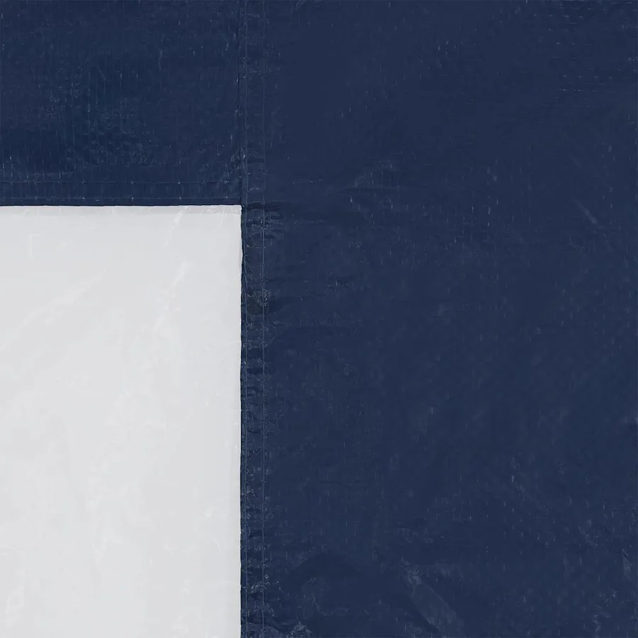 Paroi de tente de réception 2 pcs avec fenêtre PE Bleu - 9