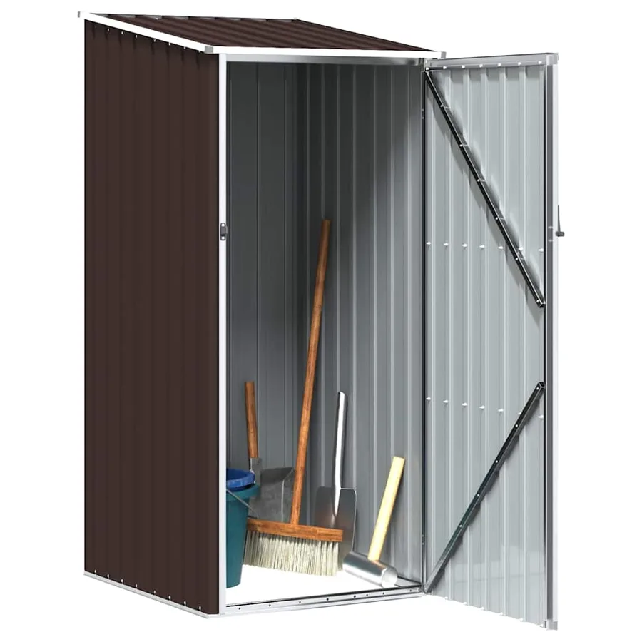Abri de jardin Marrron 87x98x159 cm Acier galvanisé - 3