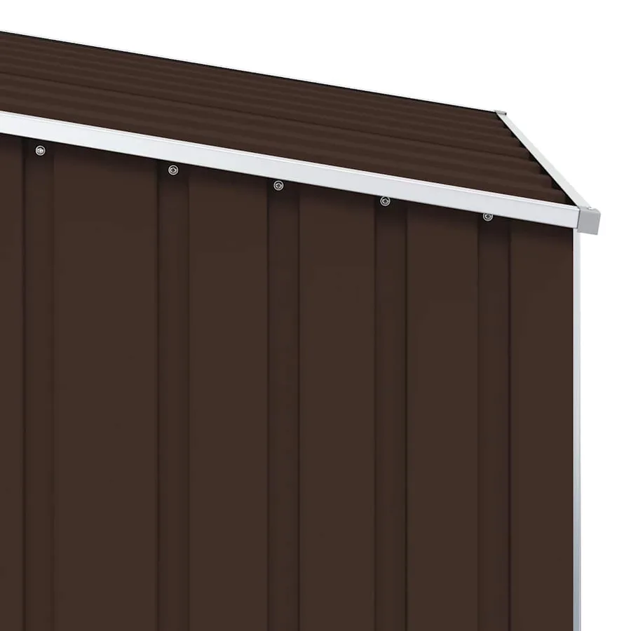 Abri de jardin Marrron 87x98x159 cm Acier galvanisé - 7