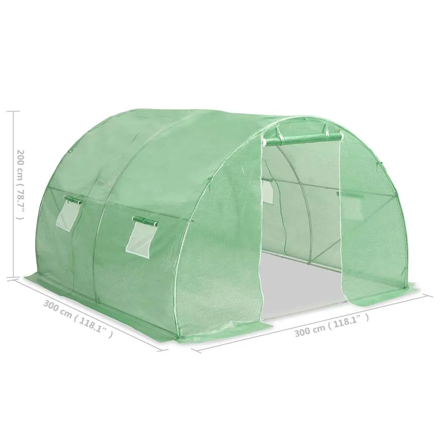 Serre 9 m² 300x300x200 cm - 12