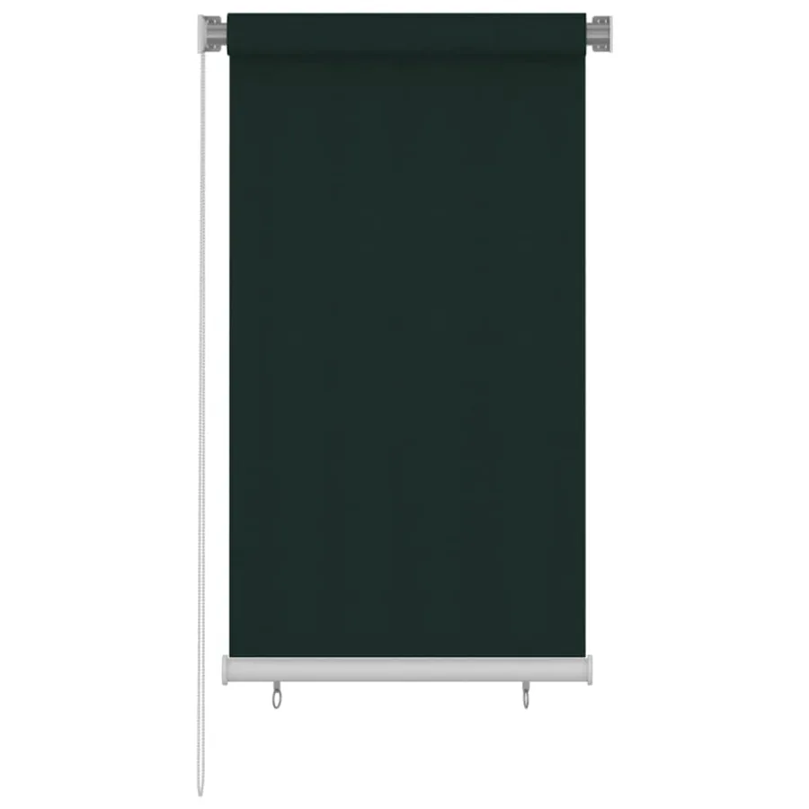 Store roulant d'extérieur 85 (l) x 140 (H) cm HDPE vert foncé