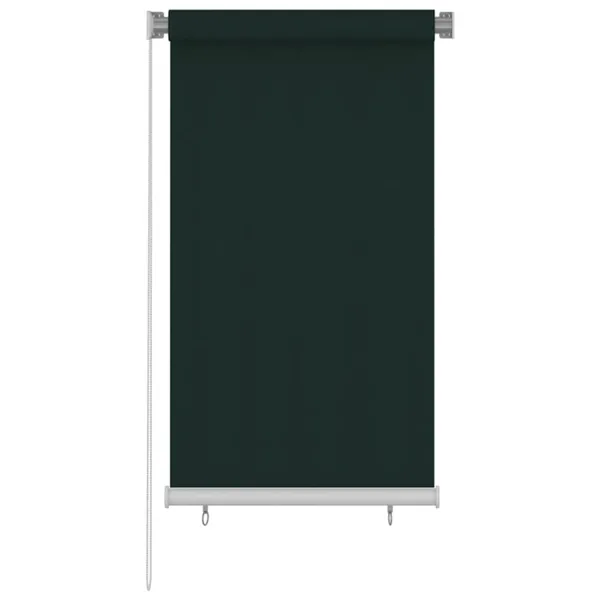 Store roulant d'extérieur 85 (l) x 140 (H) cm HDPE vert foncé