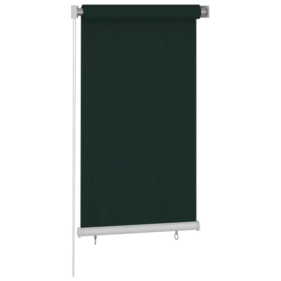 Store roulant d'extérieur 85 (l) x 140 (H) cm HDPE vert foncé - 2