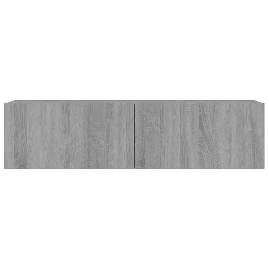 Armoire murale TV Sonoma gris 120x30x30 cm Bois d'ingénierie - 5