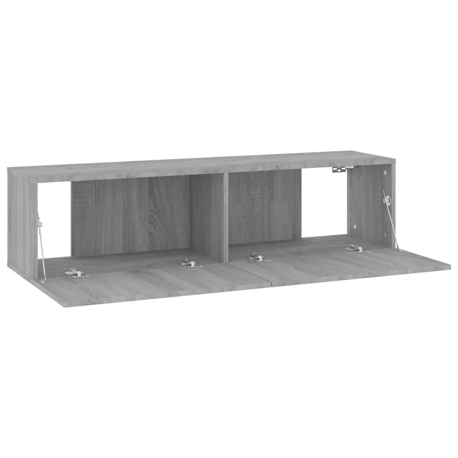 Armoire murale TV Sonoma gris 120x30x30 cm Bois d'ingénierie - 7