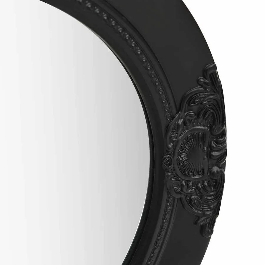 Miroir mural style baroque 50 cm noir - 3