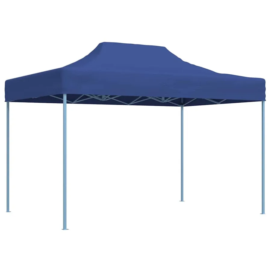 Tente de réception pliable professionnelle 3x4 m Acier Bleu
