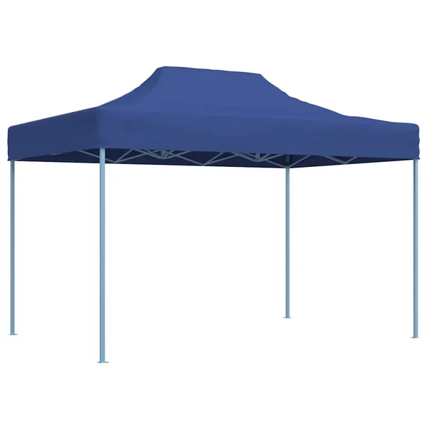 Tente de réception pliable professionnelle 3x4 m Acier Bleu