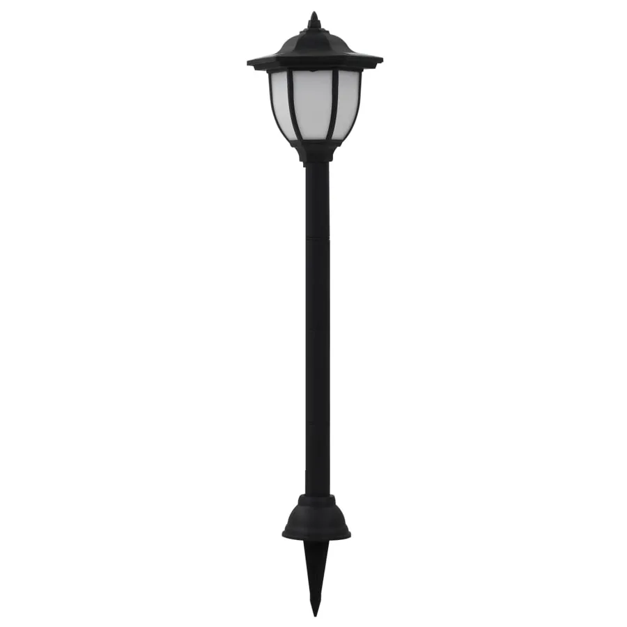 Lampes solaires à LED d'extérieur 6 pcs Noir - 3