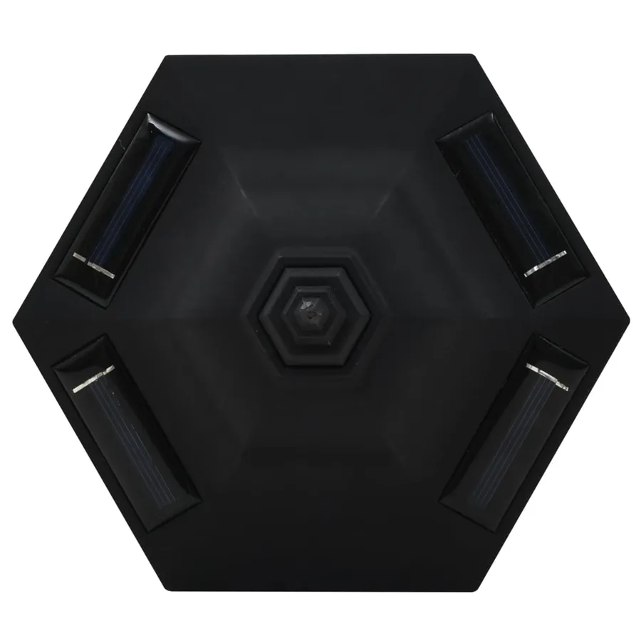 Lampes solaires à LED d'extérieur 6 pcs Noir - 8