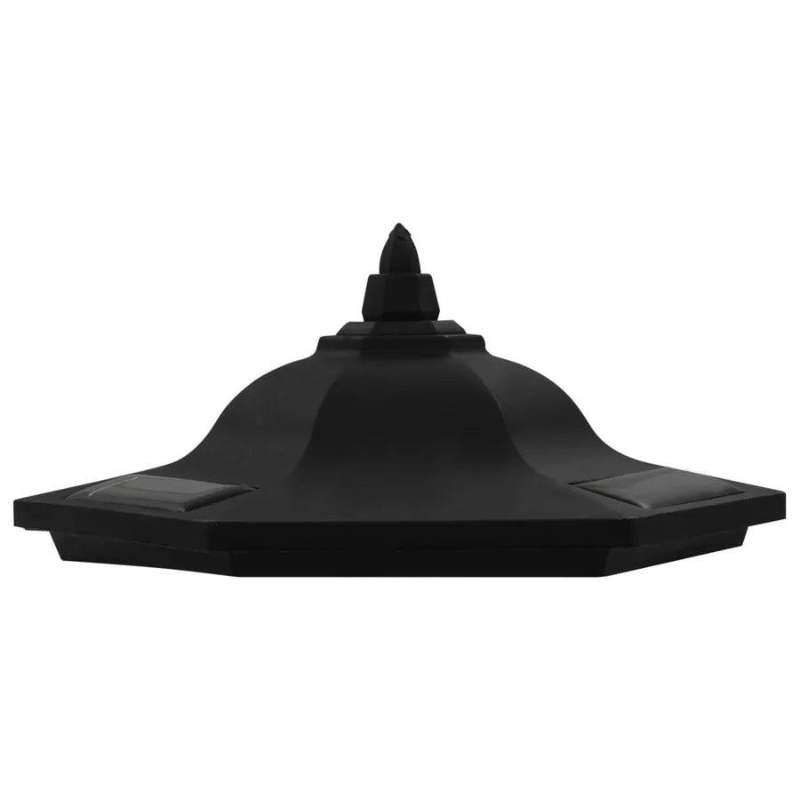 Lampes solaires à LED d'extérieur 6 pcs Noir - 9