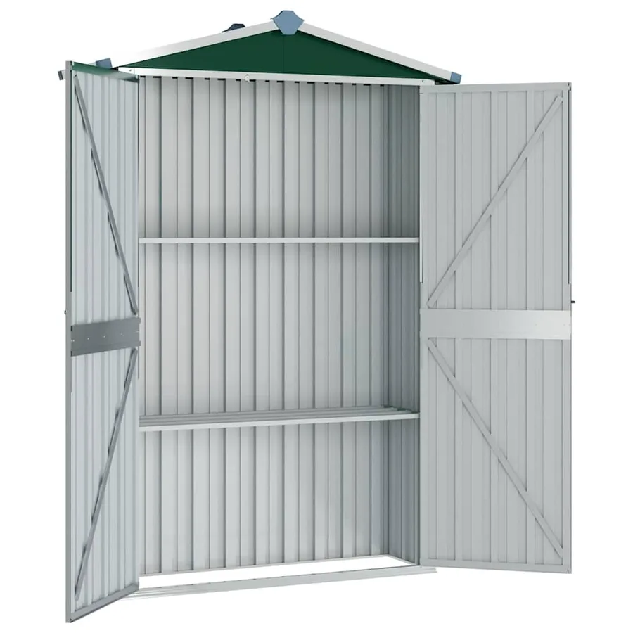 Abri de jardin Vert 116x45x175 cm Acier galvanisé - 5