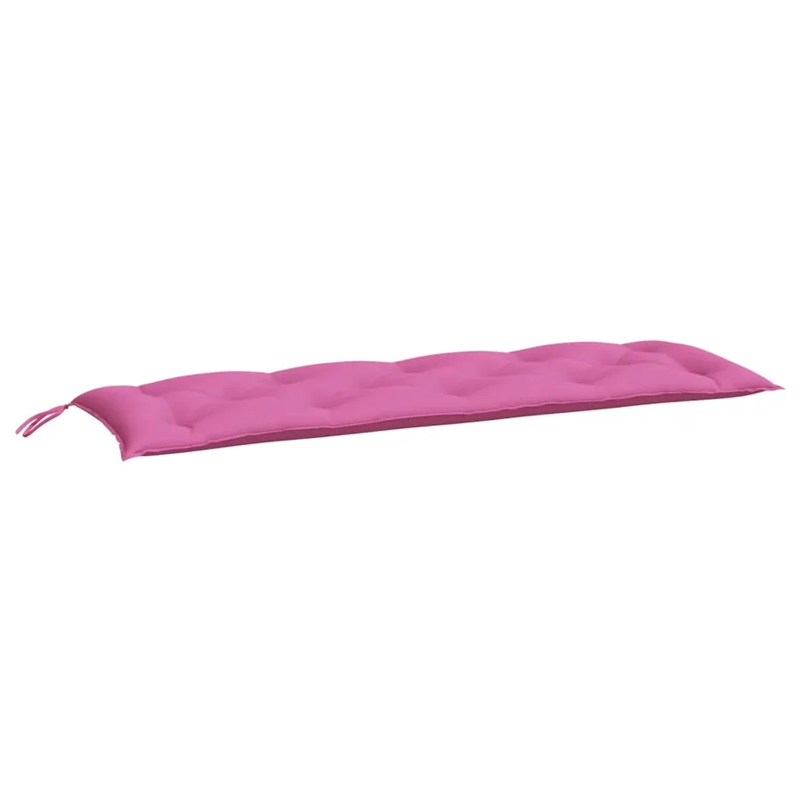 Coussin de banc de jardin rose 150x50x7 cm tissu oxford - 2